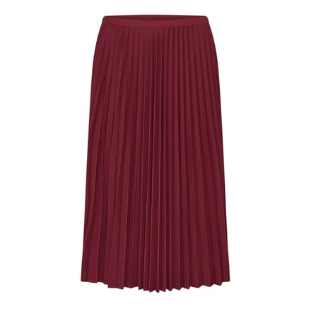 Lacoste Dames/Dames Plooi Polyester Midi Rok (Zinfandel)