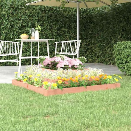 vidaXL - Plantenbak - 110x110x27 - cm - massief - douglashout