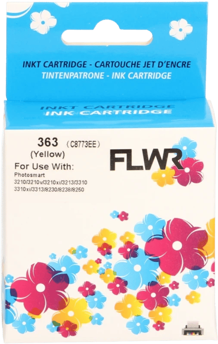 FLWR - Cartridges / HP 363 / geel / Geschikt voor HP