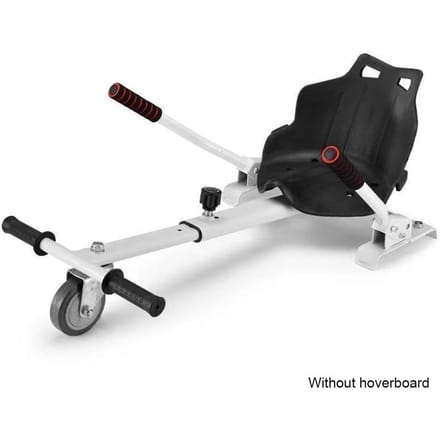 Hoverboard-zitbevestiging voor alle 6  -10  Hover Board verstelbare bevestiging Go Kart Balanceren wit