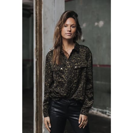 Vrouwenblouse Freeman T Porter Corina Leopardo