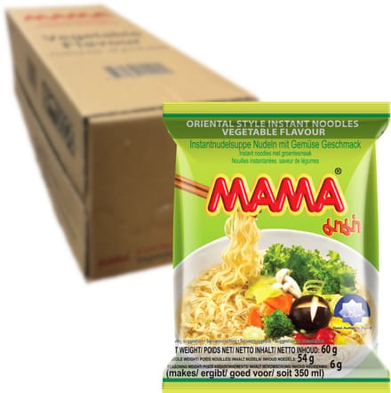 MAMA - Instant Noedels Groente 10-Pack - 10 X 60 GR - Multipack