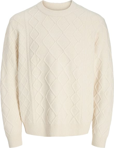 JACK&JONES - JORCAMBRIDGE KNIT CABLE CREW NECK - Heren - Gebreide truien