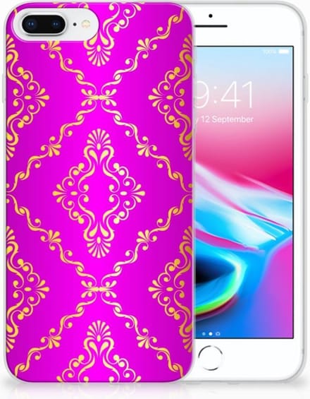 Siliconen Hoesje Apple iPhone 7 Plus | 8 Plus Barok Roze