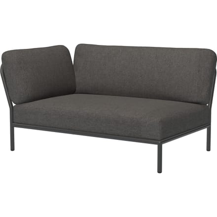 HOUE - Level Loungebank - Basic - donkergrijs - Armleuning links - 4 - 6 Wochen