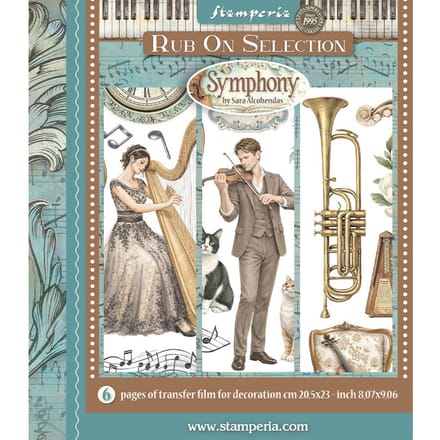 Stamperia XL Rub On assortiment "Symphony"
