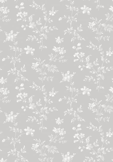 Boråstapeter Vliesbehang 3274 - Timeless Traditions - Bloemen Grijs - 53cm x 10.05m
