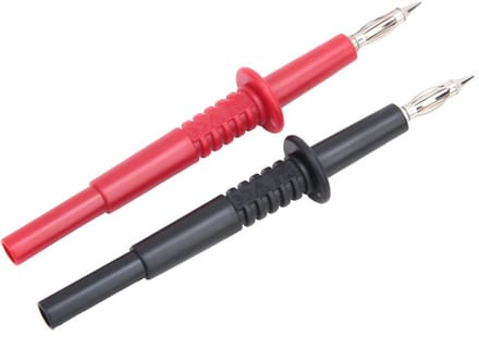 Multimeter Testkabel met 4mm Banaanbus - Standaard Meetsnoer voor Industrieel Gebruik