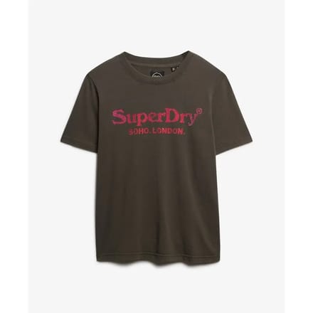Superdry VENUE METALLIC RELAXED TEE Dames T-shirt
