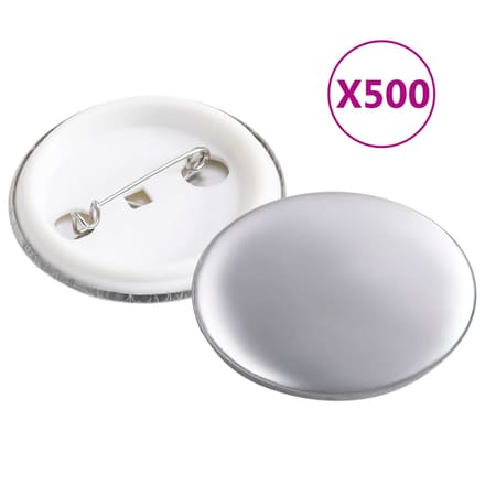 vidaXL - Buttononderdelen - 500 - st - 37 - mm