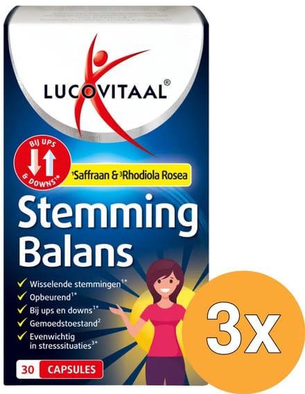 3x Lucovitaal Stemming Balans (30 capsules)