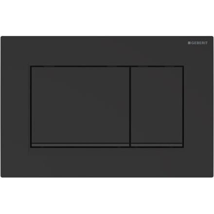 Geberit SIGMA30 bedieningsplaat voor dubbele spoeling onderhoudsvriendelijk, mat zwart