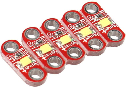 Dailygoods - Lilypad LED-module - Actieve componenten - Voor creatieve DIY-projecten - Mini formaat - Geschikt voor Arduino - 5 stuks