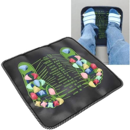 Voetmassage mat van steen Kalmerende massage mat voor voetreflexologie Voetmassage mat schoon