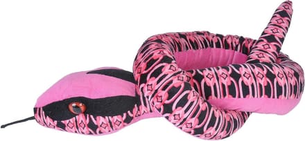 Pluche Slang Knuffel - Knuffeldier Speelgoed - Verbeelding Stimuleren - Realistisch Ontwerp - 137 cm - Roze
