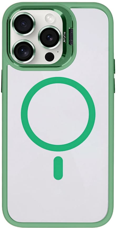 Rixus Classic 03 Case With MagSafe For Apple iPhone 14 Pro Max Light Green