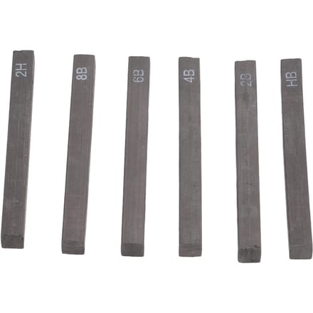 6 Pièces Bâtons de Charbon de Bois Portables Polyvalents Esquisse Dessin Art Peinture Graffiti Crayon Graphite gray
