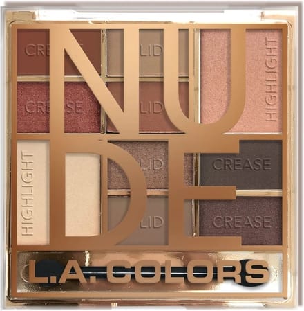 L.A. Colors Color Block Eyeshadow Palette - CES135A Nude - Oogschaduwpalette - Nude - 16 g
