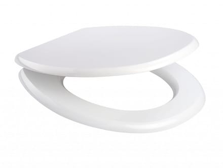 Nergis Formic Serie - Antibacteriële Toiletbril - Wolnooplaag - Wit - Duroplast
