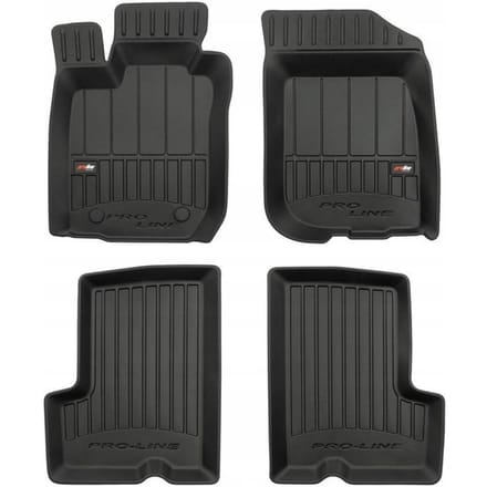 FROGUM 3D - Automatten Set - Perfecte Pasvorm - Geurloos TPE - Hoge 6cm Rand