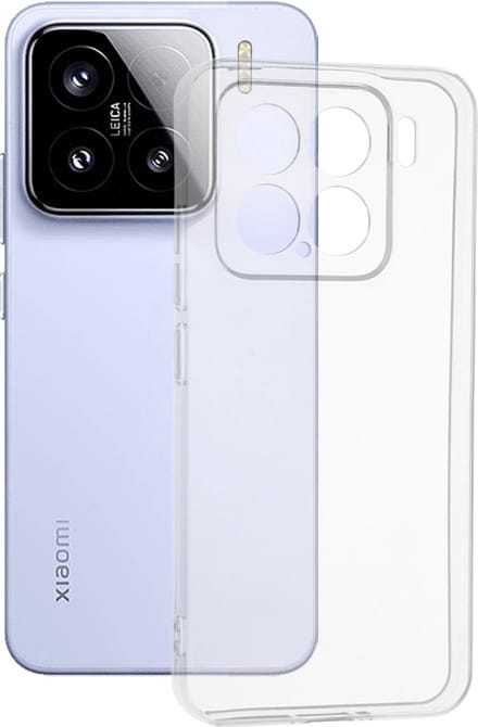 Hoesje geschikt voor Xiaomi 15 - Techsuit Clear Silicone Back Cover - Transparant