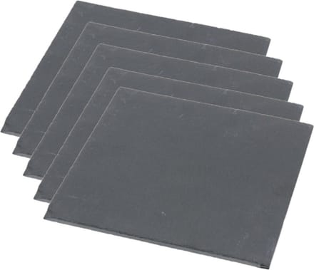 Set van 5x stuks leisteen serveerplanken 30 x 30 cm