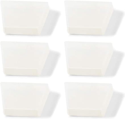 Rubberen Tips - Tang Beschermers - Glas Beschermen - Hoge Dichtheid - 6 Stuks Set - Wit