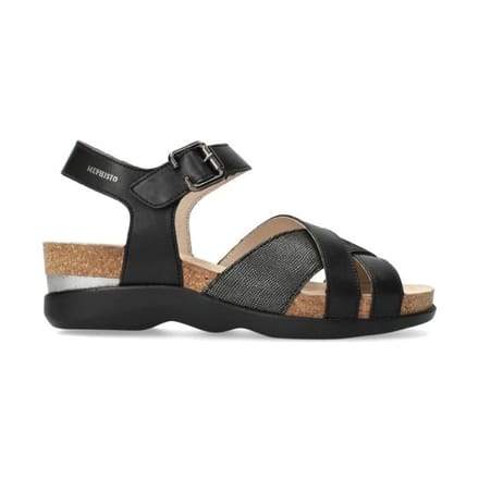 Mephisto Otalya - dames sandaal - Zwart - maat 42 (EU) 8 (UK)