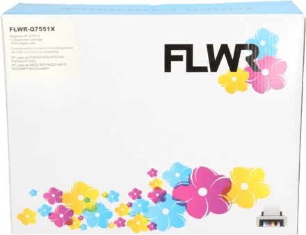 FLWR - Toner / 51X / Zwart - Geschikt voor HP