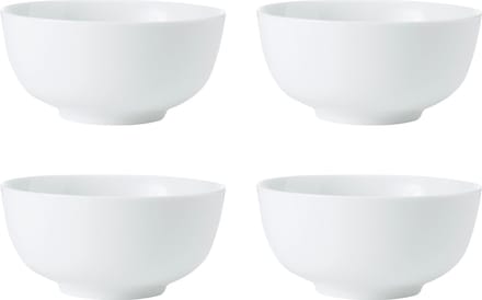 Mikasa - Ontbijtkommen - Chalk - Porselein - Wit - Set van 4 - 14cm