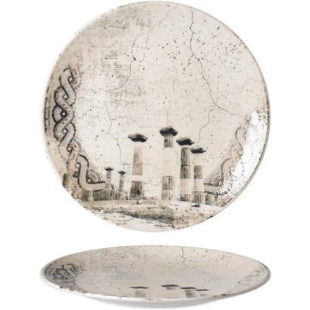 Rinart Dinerbord - Remnant - Porselein - 27 cm - set van 6