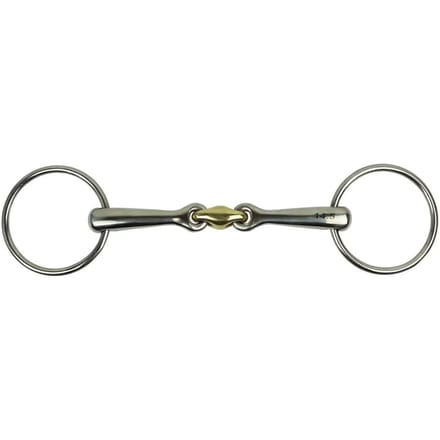 Mors dubbele brisure voor paard kromming met koper York