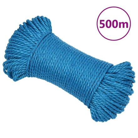 vidaXL - Werktouw - 3 - mm - 500 - m - polypropeen - blauw