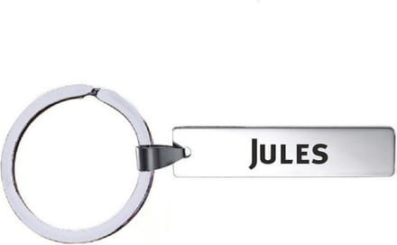Sleutelhanger Met Naam - Jules - RVS