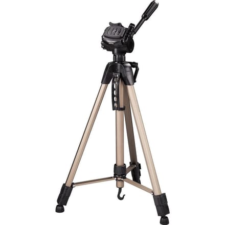 Hama Tripod 1/4 inch Werkhoogte: 64 - 160 cm Champagne Incl. tas, Waterpas