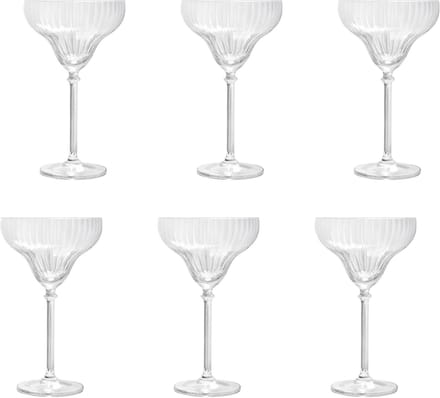 Royal Leerdam Bonheur Cocktails Cocktailglazen 30,5 cl / 305 ml | Set van 6 Stuks | Geschikt voor Thuis en Bar | Glas | Vaatwasserbestendig