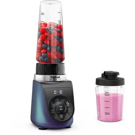 Tefal Blend Up BL19H4 - Blender - 400ml/700ml Tritan flessen - Smoothie Maker - 8 Automatische Programma's - Compact - 1000W