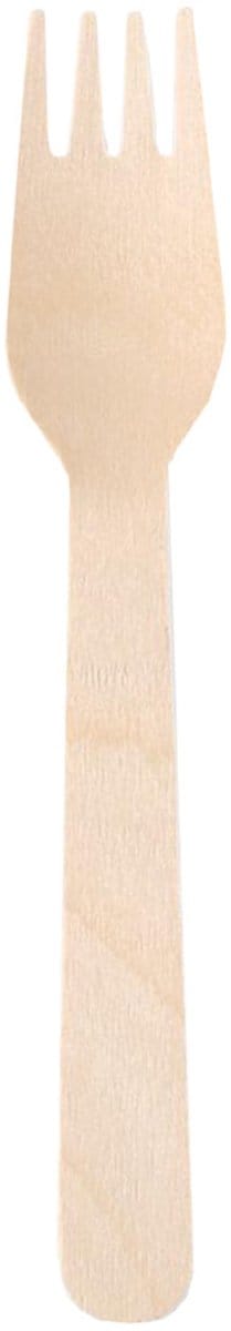 NATURE Star houten vork, gewaxst, 160mm, 100 stuks