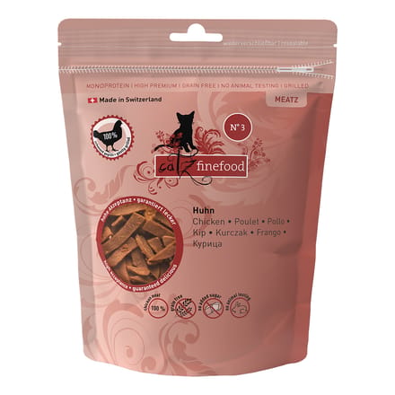 45g Meatz 2 x N°3 Kip catz finefood Kattensnacks