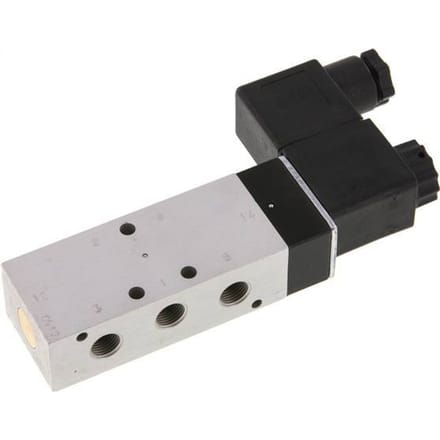 5/2 G1/8'' Magneetventiel 24V DC 3-10bar/42-140psi Airtec