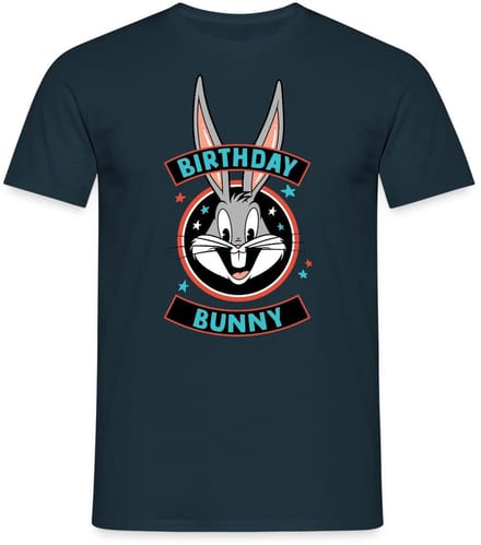 Looney Tunes Bugs Bunny Birthday Bunny T-Shirt Heren