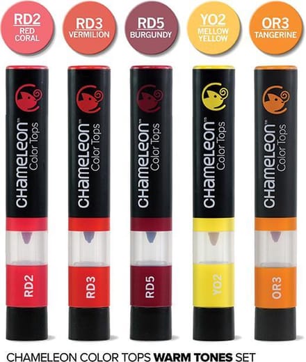 Chameleon Color Tops Warm Tones
