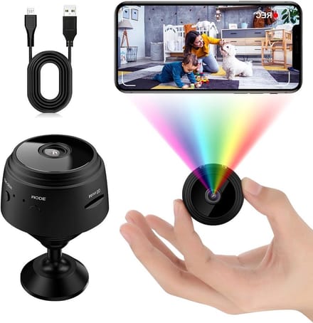 Mini Camera - Verborgen Camera - Thuis Bewaken - Bewegingsdetectie - 1080P HD - Zwart