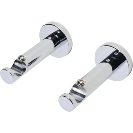 Decomode - Gordijnsteun Opleg - Metaal - Chroom - Dia. 20mm - 2 Stuks