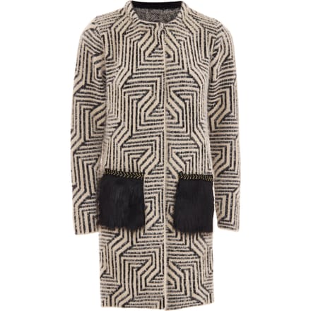 Faina Vest Dames beige/ zwart