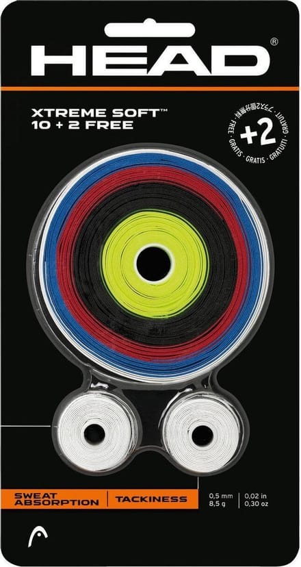 Head Xtreme Soft Tennis / Padel Overgrip 10 + 2 Multi kleur