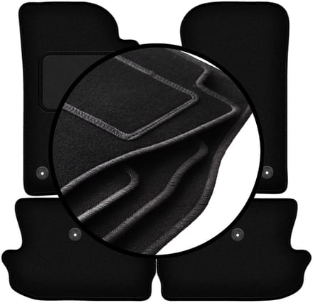 Complete set veloursmatten voor: Jeep Wrangler JL 4-deurs (2017-)