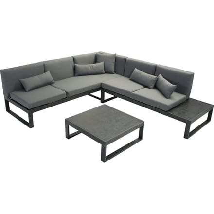 Intergard Aluminium loungeset Malaga 6 personen