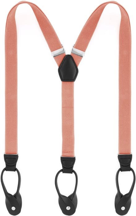 Smalle Koraalkleurige Splitknoop Bretels