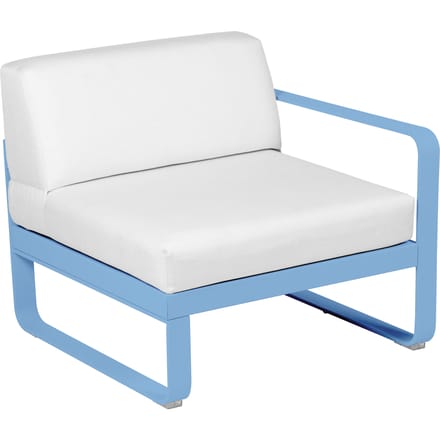 Fermob BELLEVIE Fauteuil Module rechts - E1 Maya blauw - 81 witgrijs